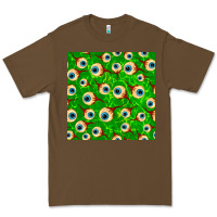 Cacao halloween eye balls seamless pattern Premium Tee - BundleAndBundleShop