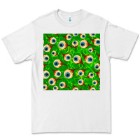 White halloween eye balls seamless pattern Premium Tee - BundleAndBundleShop