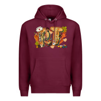 Burgundy fall rt Premium Hoodie - CowGirlArtShop