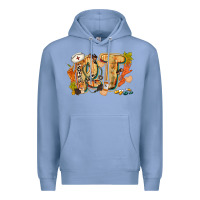 Colony Blue fall rt Premium Hoodie - CowGirlArtShop