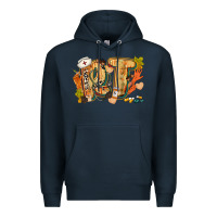 Navy fall rt Premium Hoodie - CowGirlArtShop