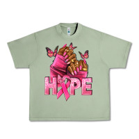 Oil Green Hope Breast Cancer nails Urban Heavy Tee - NancyCooperArtShop