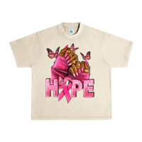 Sandshell Hope Breast Cancer nails Urban Heavy Tee - NancyCooperArtShop