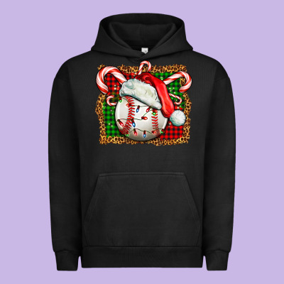 Baseball Christmas Urban Hoodie Designed By Fadigitalartstudio