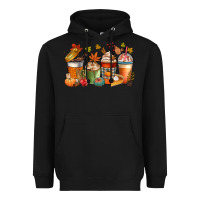 Fall Coffee Cups Heavyweight Hoodie | Teevron