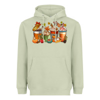 Matcha fall coffee cups Heavyweight Hoodie - CowGirlArtShop