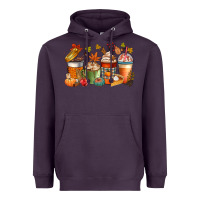 Plum fall coffee cups Heavyweight Hoodie - CowGirlArtShop