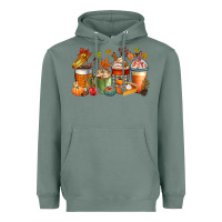 Sage fall coffee cups Heavyweight Hoodie - CowGirlArtShop