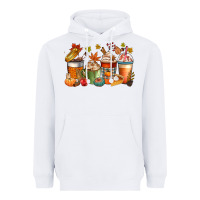 White fall coffee cups Heavyweight Hoodie - CowGirlArtShop