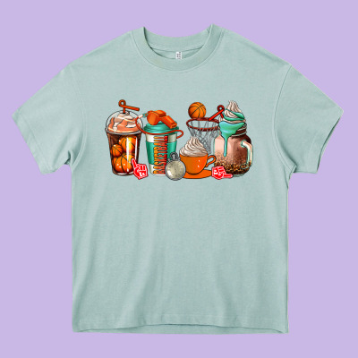 Basketball Coffee Cups Heavy Core Tee Designed By Adodesignshop
