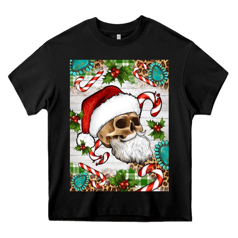 Christmas Hippie Skeleton Santa Heavy Core Tee by Artiststas | Teevron