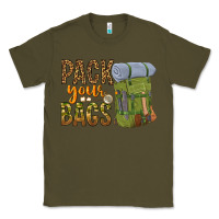Army Green pack your bags Classic Tee - NancyCooperArtShop