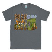 Charcoal Heather pack your bags Classic Tee - NancyCooperArtShop