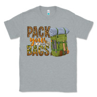 Heather Grey pack your bags Classic Tee - NancyCooperArtShop