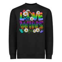 Black Pride LGBTQ+ Love Wins Heavyweight Sweatshirt - BundleAndBundleShop