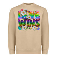Pride Lgbtq+ Love Wins Heavyweight Sweatshirt | Teevron
