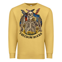 Antique Gold freedom rocks Premium Sweatshirt - CowGirlArtShop