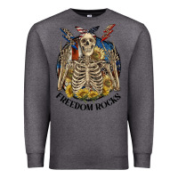 Charcoal Heather freedom rocks Premium Sweatshirt - CowGirlArtShop
