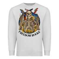 Dove Grey freedom rocks Premium Sweatshirt - CowGirlArtShop