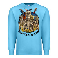 Ocean Blue freedom rocks Premium Sweatshirt - CowGirlArtShop