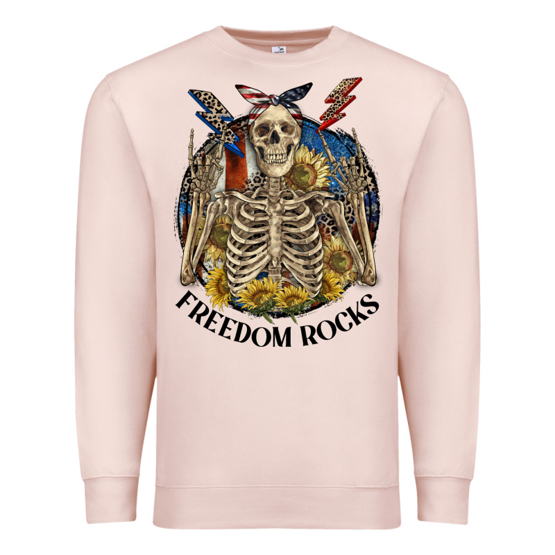 Freedom Rocks Premium Sweatshirt by CowGirlArtShop | Teevron