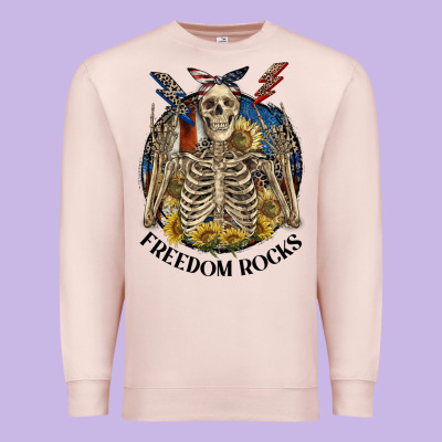 Freedom Rocks Premium Sweatshirt Designed By Cowgirlartshop
