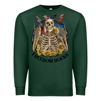Sports Green freedom rocks Premium Sweatshirt - CowGirlArtShop