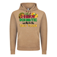 Vintage Coffee i enjoy romantic walks to the taco truck Vintage Hoodie - MaliasSmallBusiness