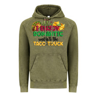 Vintage Olive i enjoy romantic walks to the taco truck Vintage Hoodie - MaliasSmallBusiness