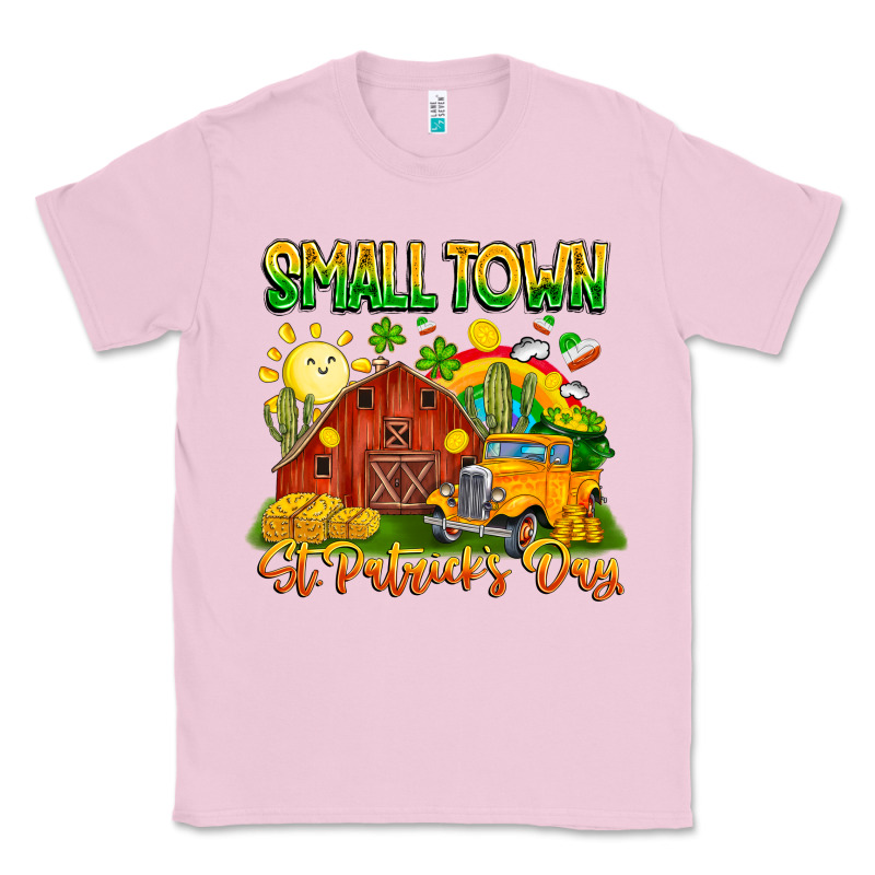 Small Town St Patricks Day Classic Tee by CowhideDigitalArt | Teevron