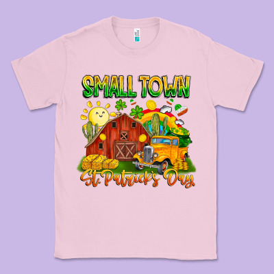 Small Town St Patricks Day Classic Tee Designed By Cowhidedigitalart
