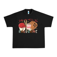 Black take me out to the ballgame Urban Heavy Tee - MaliasSmallBusiness
