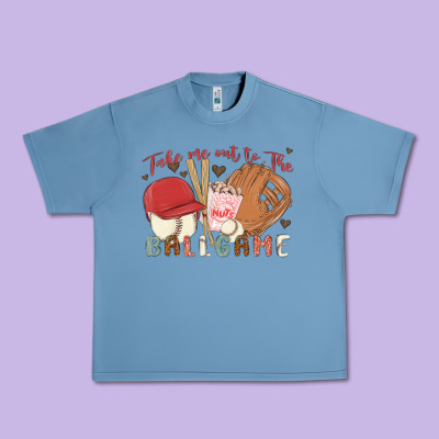 Take Me Out To The Ballgame Urban Heavy Tee Designed By Maliassmallbusiness