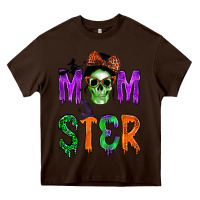Chocolate Brown momster Heavy Core Tee - BundleAndBundleShop