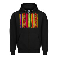 Black Mexico Serape Brushstroke Zipper Hoodie - texasbilliewilder
