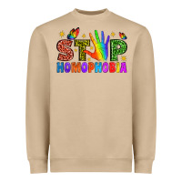 Mushroom Western Stop Homophobia Heavyweight Sweatshirt - BundleAndBundleShop