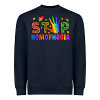 Navy Western Stop Homophobia Heavyweight Sweatshirt - BundleAndBundleShop