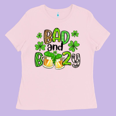 Bad And Boozy Ladies Tee Designed By Artiststas