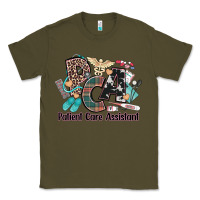 Army Green pca patient care assistant western Classic Tee - NancyCooperArtShop