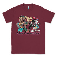 Burgundy pca patient care assistant western Classic Tee - NancyCooperArtShop