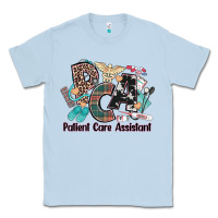 Dusty Blue pca patient care assistant western Classic Tee - NancyCooperArtShop