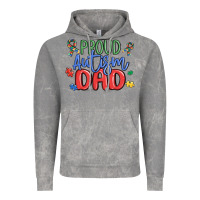 Cloud Rock proud autism dad Vintage Hoodie - MaliasSmallBusiness
