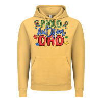 Vintage Mustard proud autism dad Vintage Hoodie - MaliasSmallBusiness