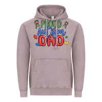 Vintage Zinc proud autism dad Vintage Hoodie - MaliasSmallBusiness