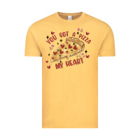 Vintage Mustard you got a pizza my heart Vintage Tee - MaliasSmallBusiness