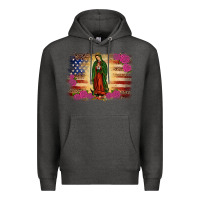 Charcoal Heather america our lady of guadalupe Premium Hoodie - JahusDesignShop