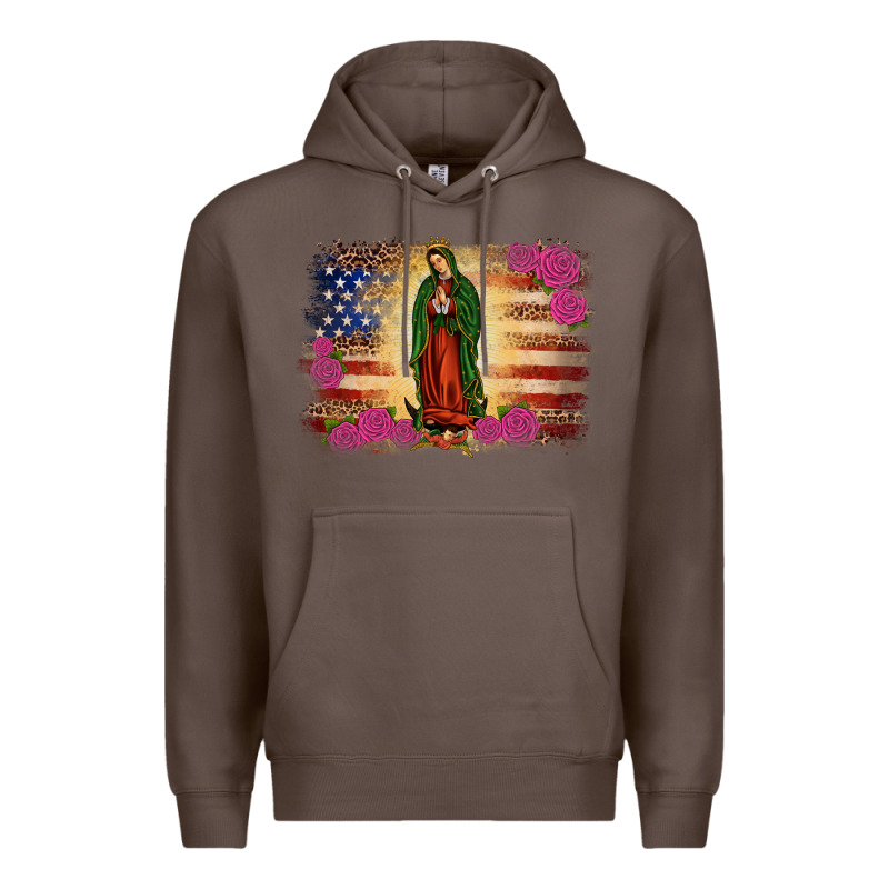 America Our Lady Of Guadalupe Premium Hoodie by JahusDesignShop | Teevron