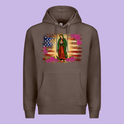 America Our Lady Of Guadalupe Premium Hoodie Designed By Jahusdesignshop