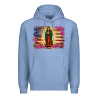 Colony Blue america our lady of guadalupe Premium Hoodie - JahusDesignShop