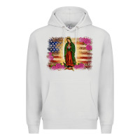 Dove Grey america our lady of guadalupe Premium Hoodie - JahusDesignShop